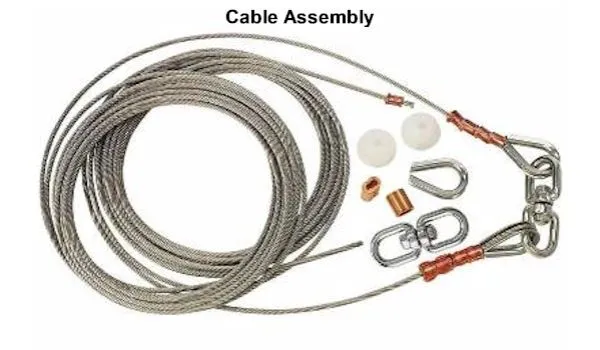 40 foot Internal Halyard Cable Assembly