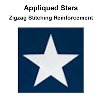 30x60 Flag Appliqued Stars Reinforced