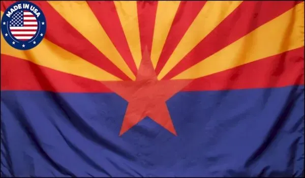 3x5 Arizona State 200 Denier Nylon Flag - Made in USA