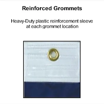 30x60 Flag Grommets Evenly Space and Reinforced