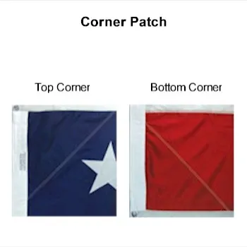 10x19 Flag Corner Patches